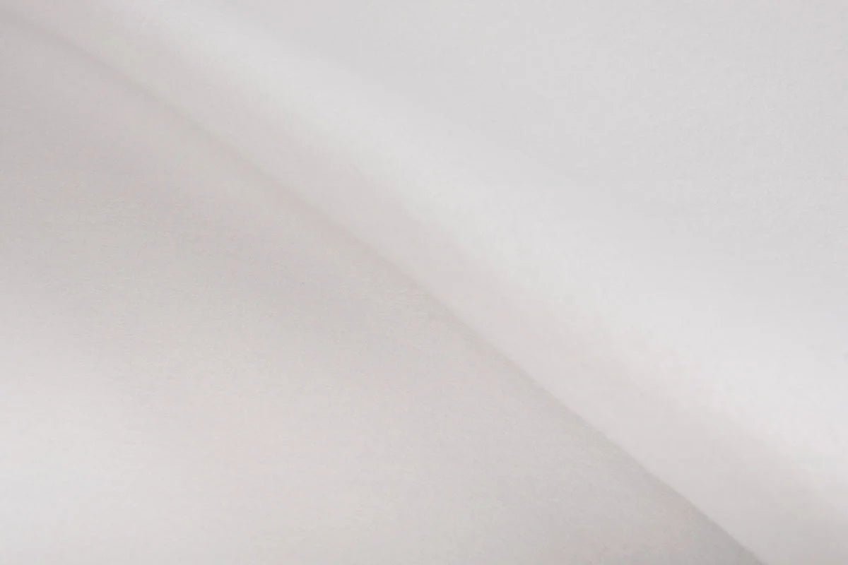 Felt fabric in rolls, soft, 1 mm - white 220 g/m²