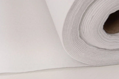 felt fabric in rolls, soft, 1mm - white 220 g/m²