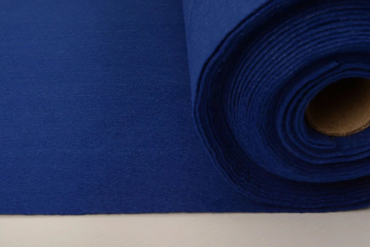 Felt fabric in rolls, soft, 1mm - royal blue 220 g/m²