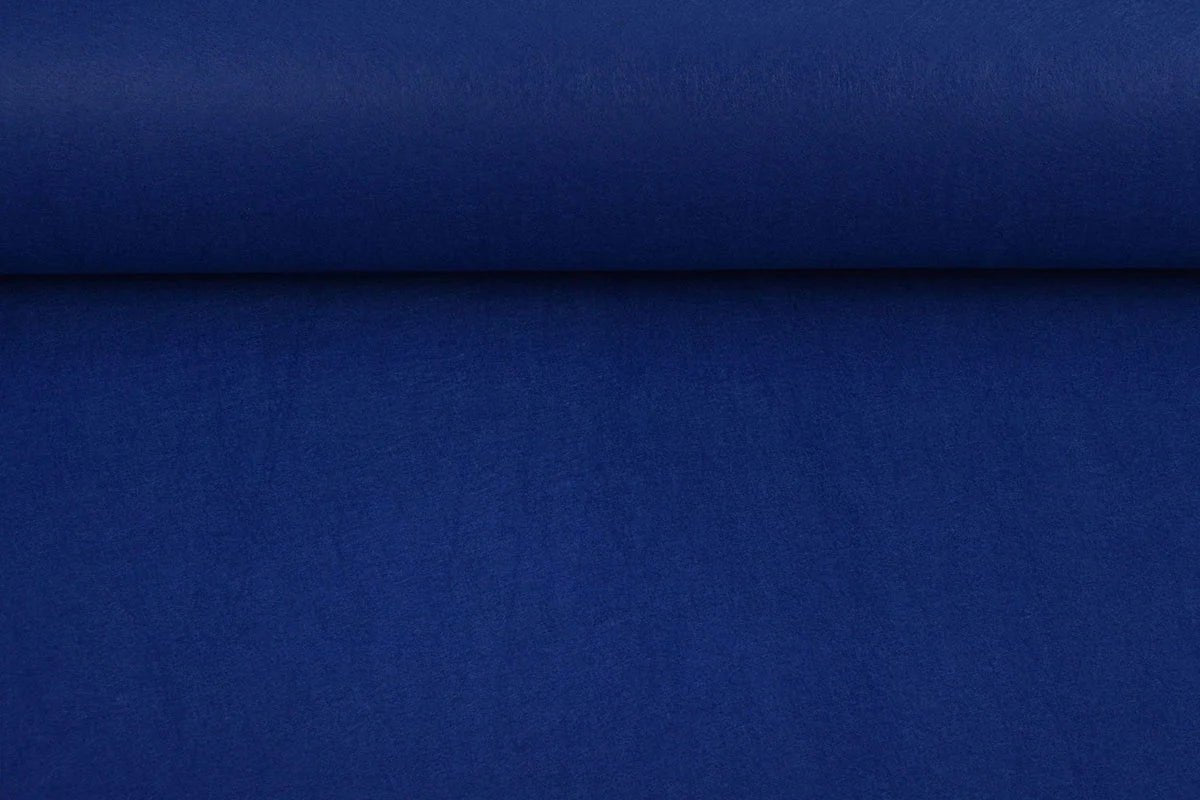 Felt fabric in rolls, soft, 1mm - royal blue 220 g/m²