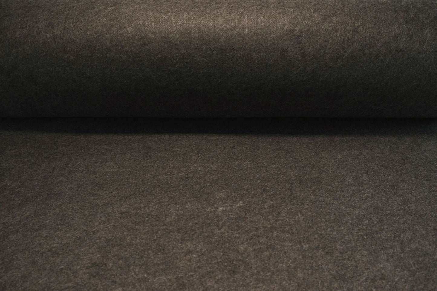 Image with felt fabric in rolls, soft, 1mm - dark brown 220 g/m² – available at Šarlotes audumi