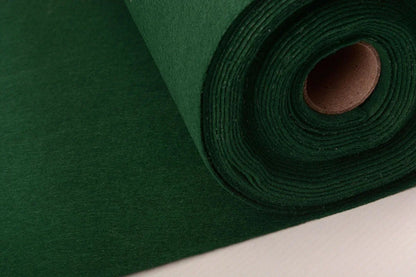 felt fabric by the roll, soft, 1 mm - dark green 220 g/m²