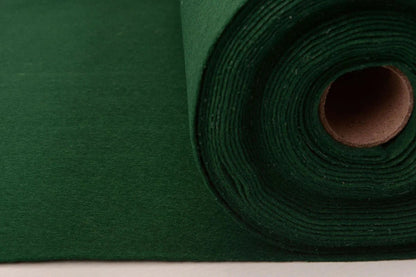 Felt fabric in rolls, soft, 1 mm - dark green 220 g/m²