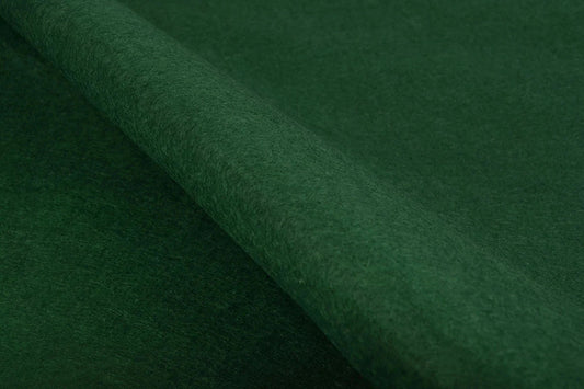 Felt fabric in rolls, soft, 1 mm - dark green 220 g/m²