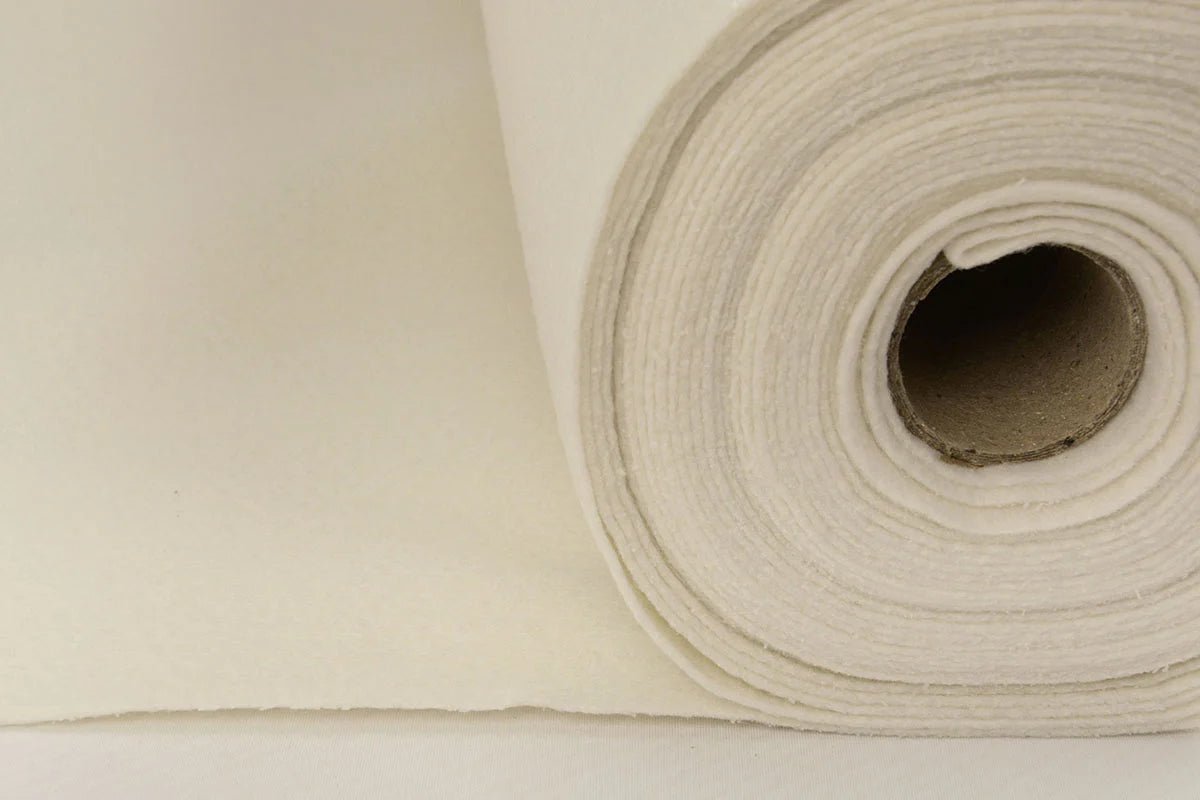 Felt fabric in rolls, soft, 1mm - vanilla 220 g/m²