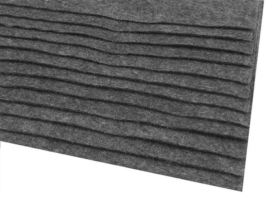 felt sheet, 1 mm, 20x30cm - gray