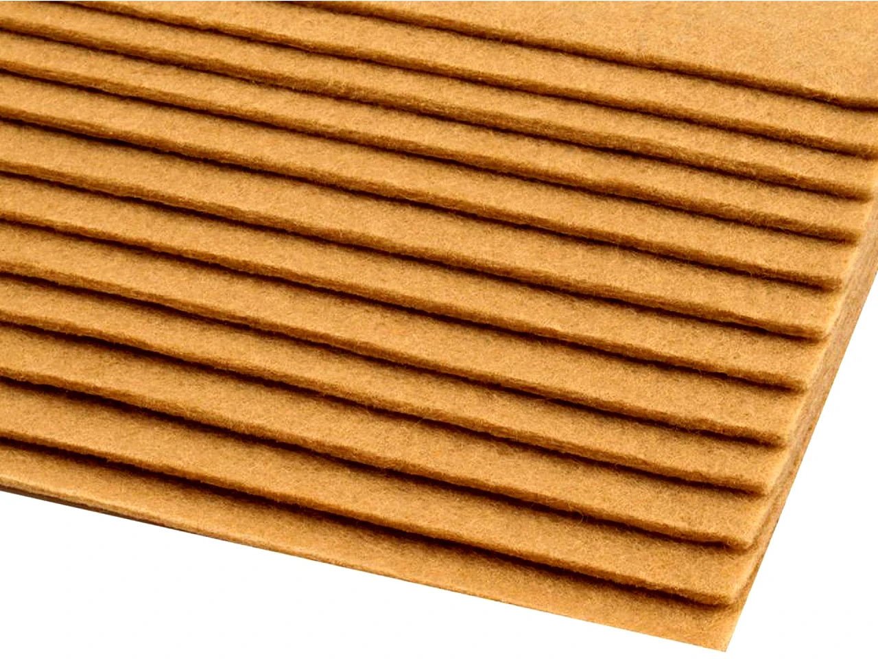 Image of Felt sheet, 3 mm, 20x30cm - warm brown – available at Charlotte's Fabrics