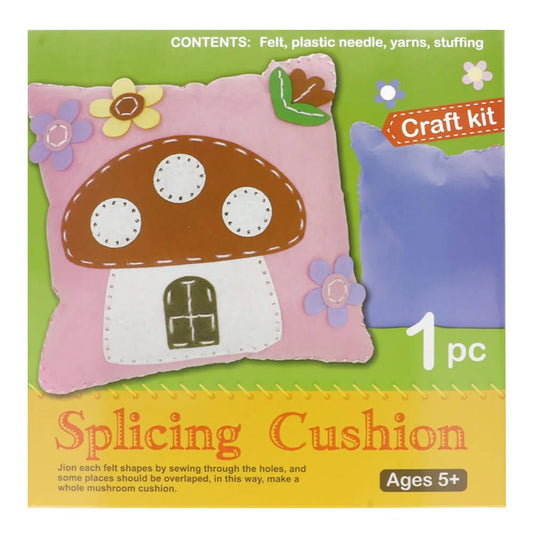 Felt craft kit for children – "Mushroom" pillow