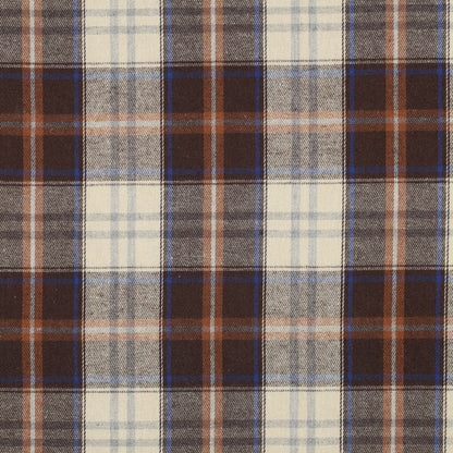 Flannel - brown with blue 150 g/m²