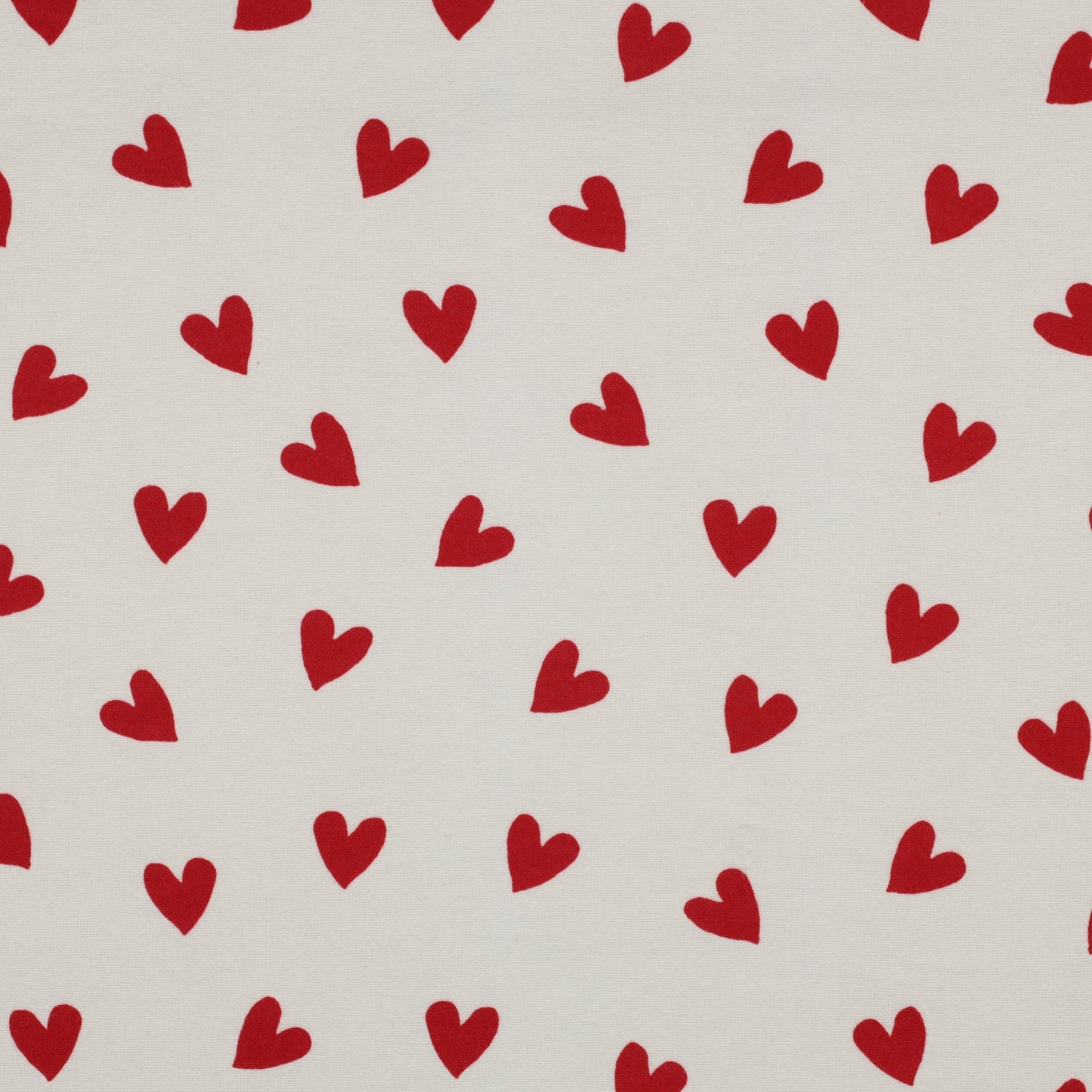 Image of flannel with red hearts 165 g/m² – available at Šarlotes audumi