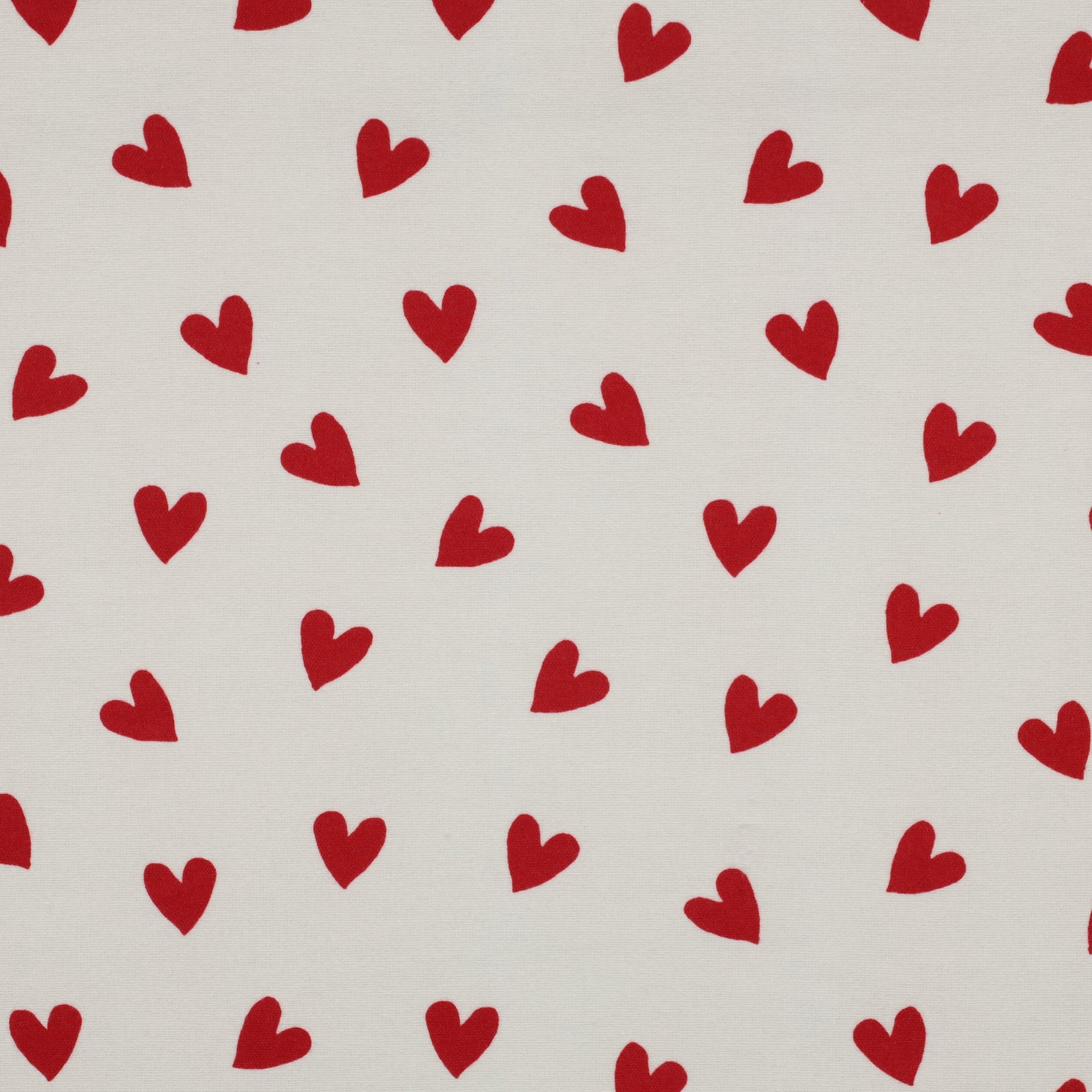 Image of flannel with red hearts 165 g/m² – available at Šarlotes audumi