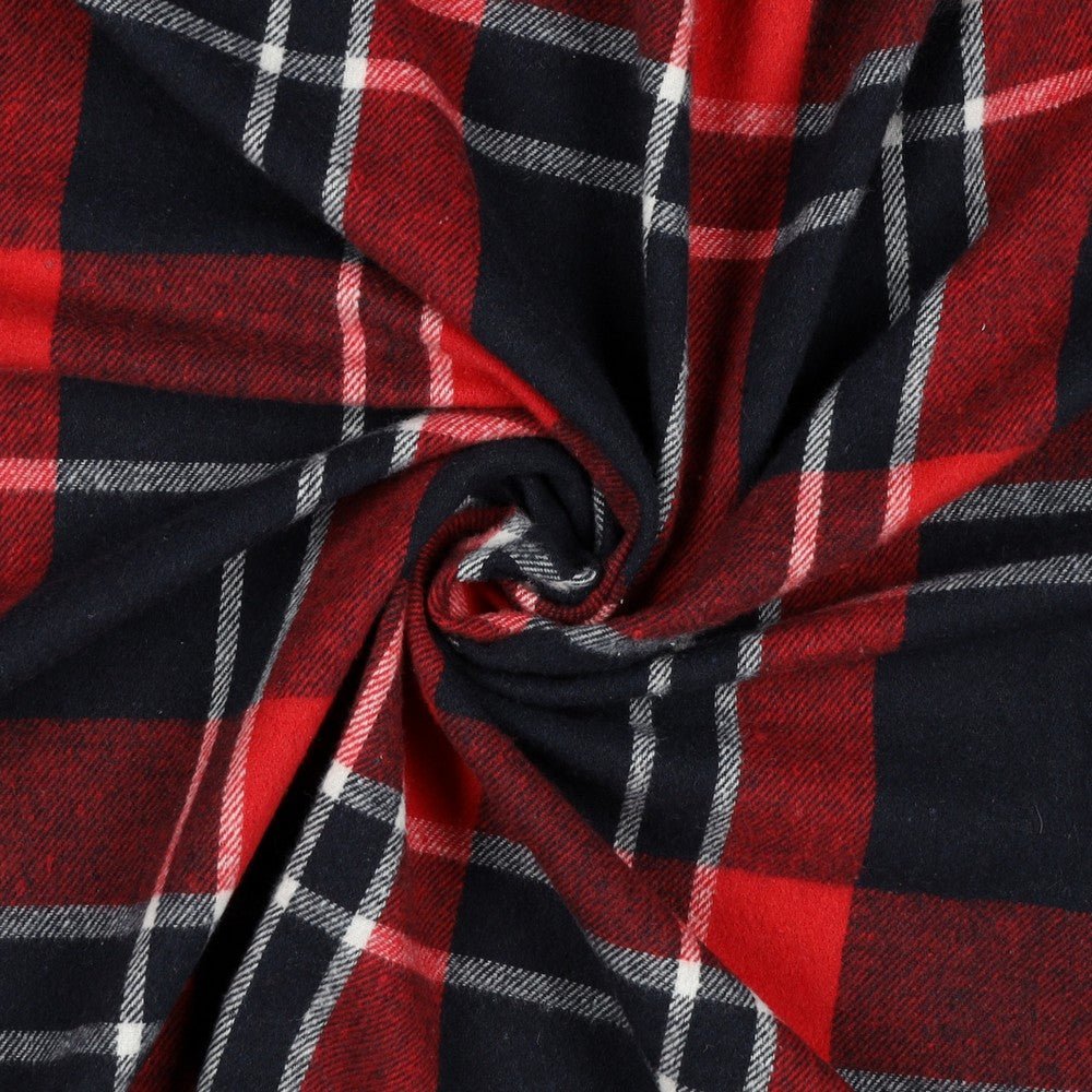 alt
Flannel - red with black 260 g/m²