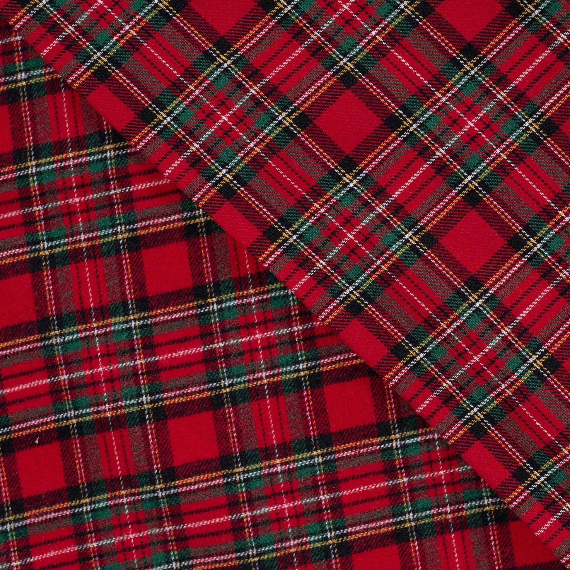 Image of Flannel - red plaid 135 g/m² – available at Šarlotes audumi