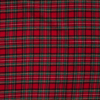 Image of flannel - red plaid 135 g/m² – available at Šarlotes audumi