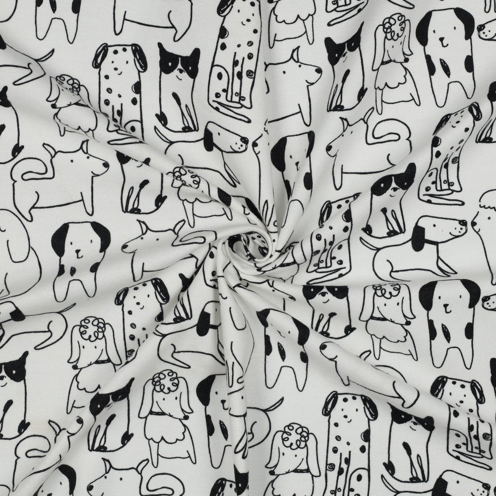 Image of flannel - dogs 165 g/m² – available at Šarlotes audumi