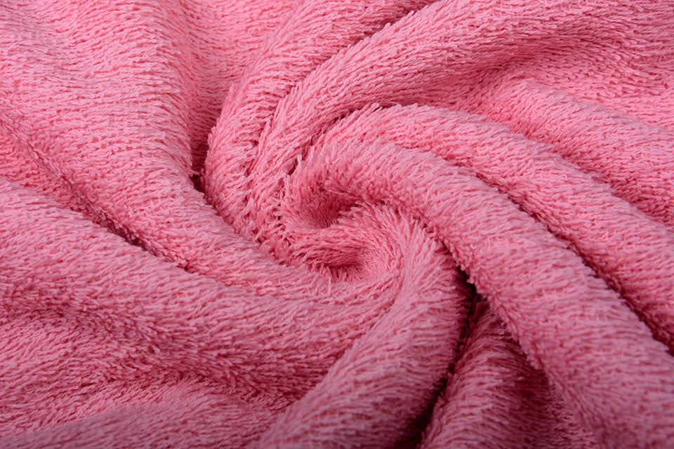 Terry fabric - bright pink 350 g/m²