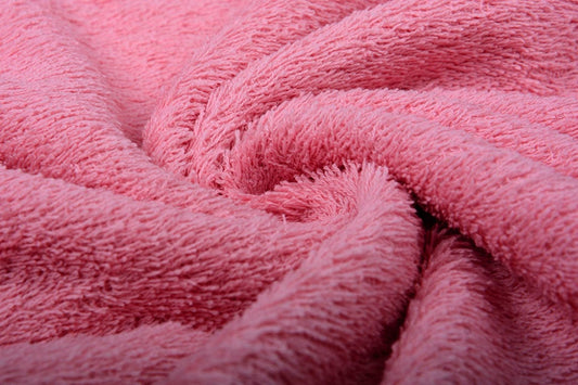 Terry fabric - bright pink 350 g/m²