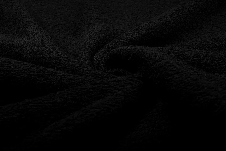 Terry fabric - black 350 g/m²