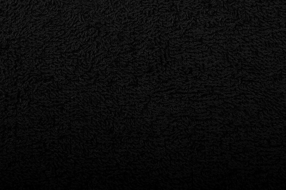 Terry cloth - black 350 g/m²