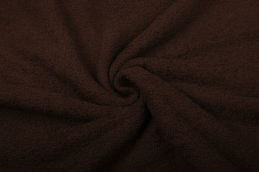 Terry fabric - chocolate brown 350 g/m²