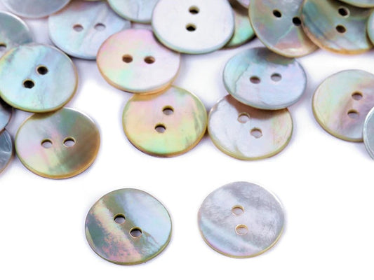 Mother-of-pearl shell buttons 15 mm