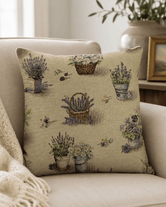 Tapestry image in lavender – available online at Charlotte Fabrics