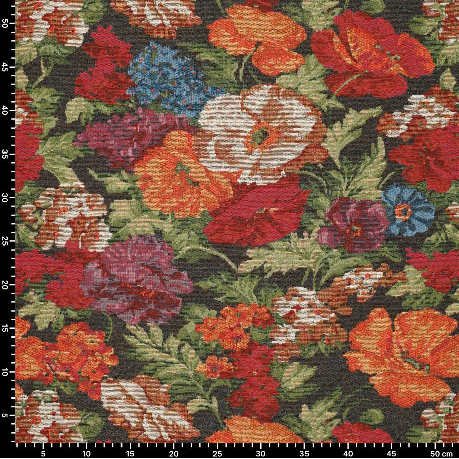 Image with tapestry - poppies 300 g/m² – available at Charlotte's Fabrics