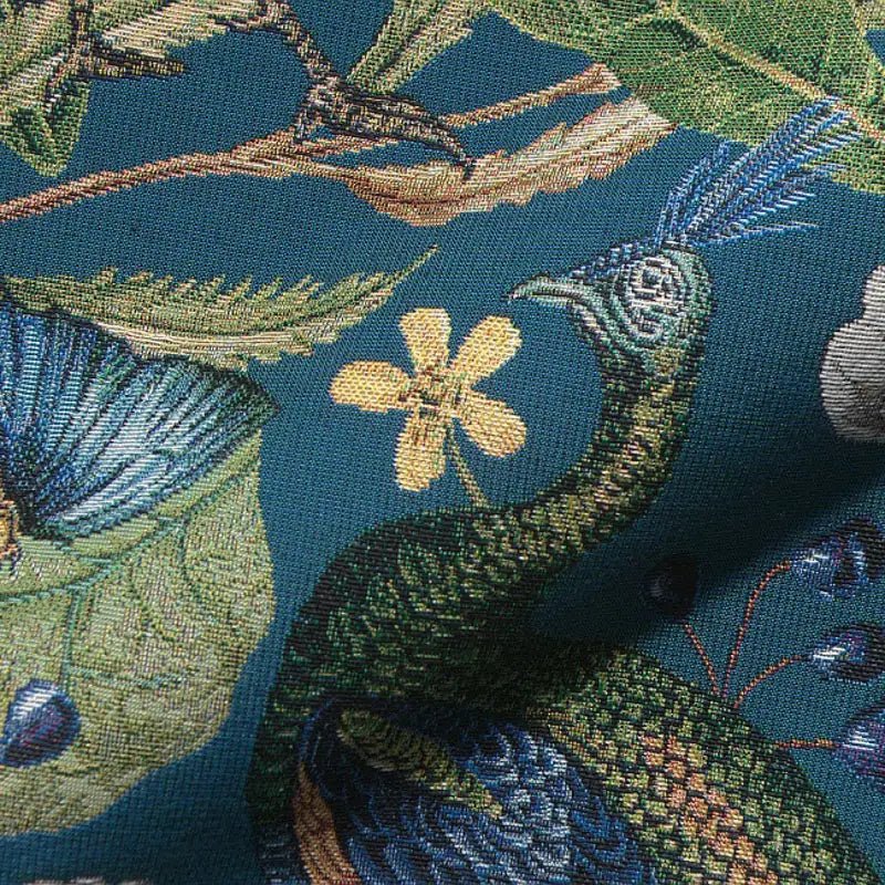 Tapestry - Peacock 350 g/m² – available at Šarlotes audumi