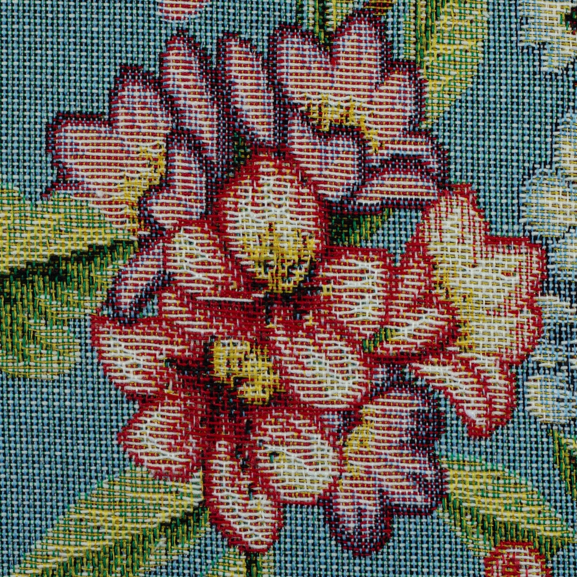 Tapestry - flower painting on a blue background 330 g/m²