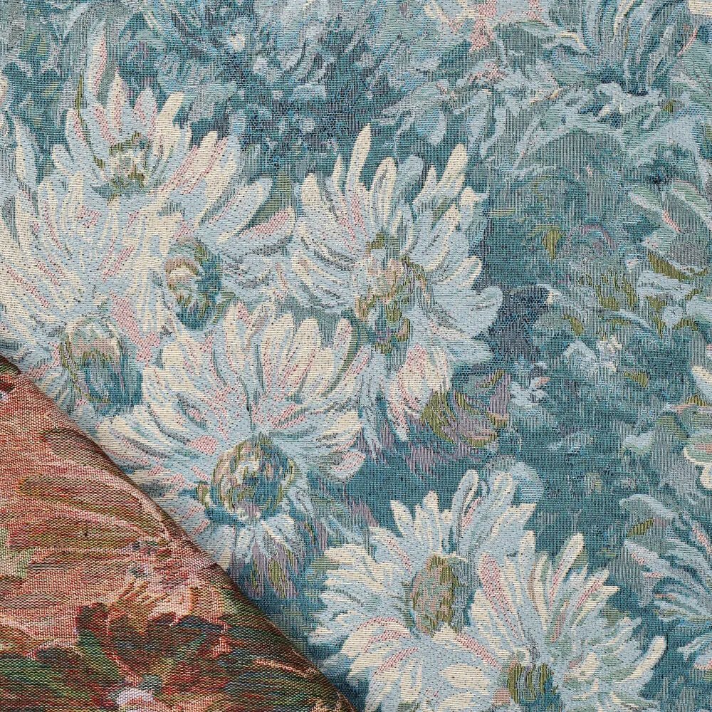 Tapestry - blue garden flowers 260 g/m²