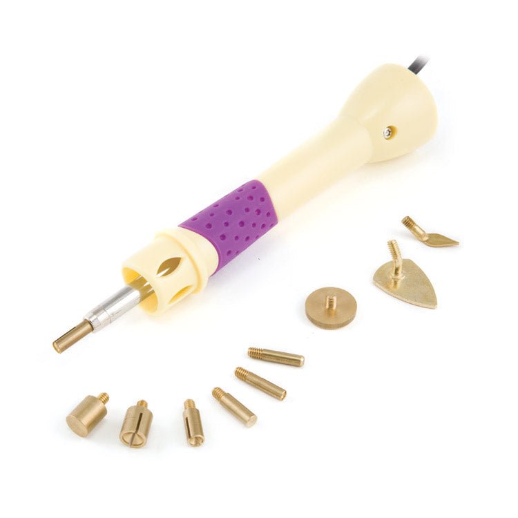 Hot-fix crystal, sequin and bead applicator with 10 tips