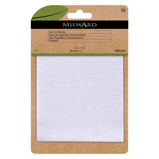 alt
Milward iron-on clothing patch 24x9cm - white