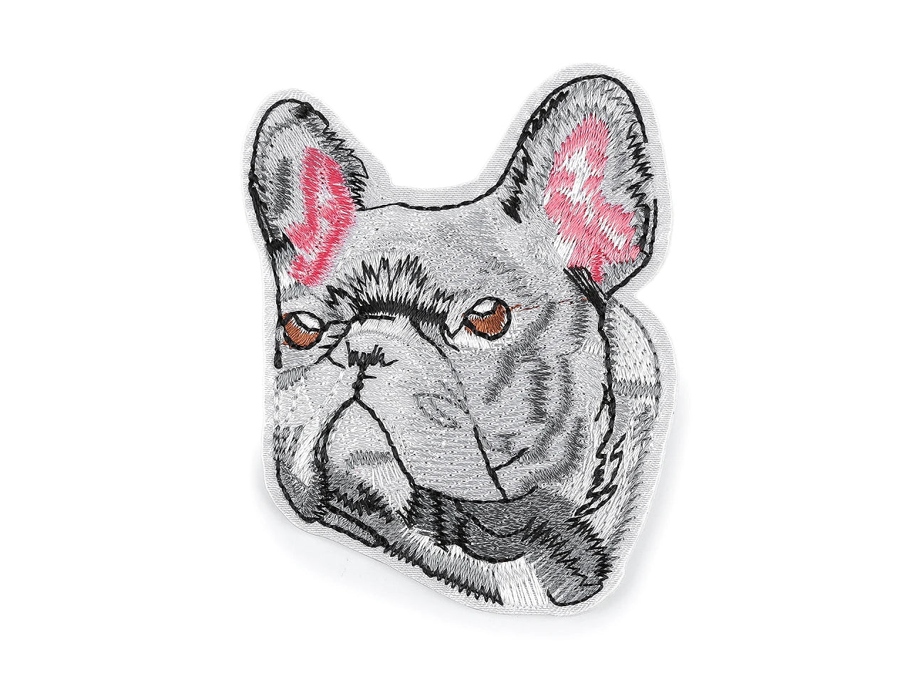 Iron-on bulldog patch | 5.8 x 7.7 cm