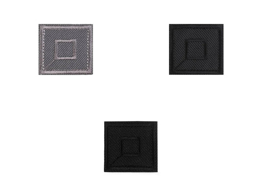 Image of an iron-on patch, square | 3.3 x 3.3 cm | assorted shades – available at Šarlotes audumi