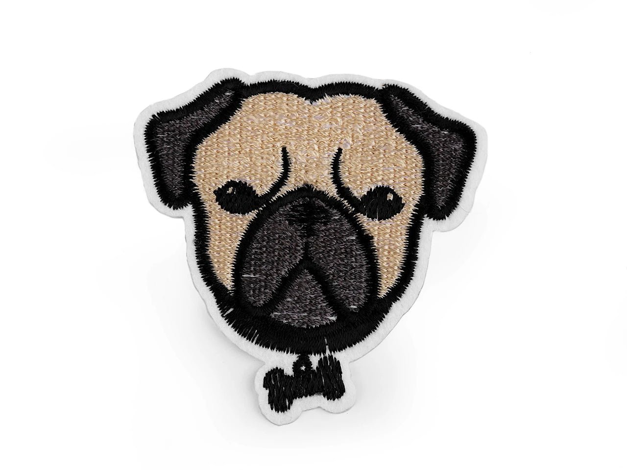 Image with iron-on dog patch | ~ 4.5 x 6 cm | various shades – available at Šarlotes audumi