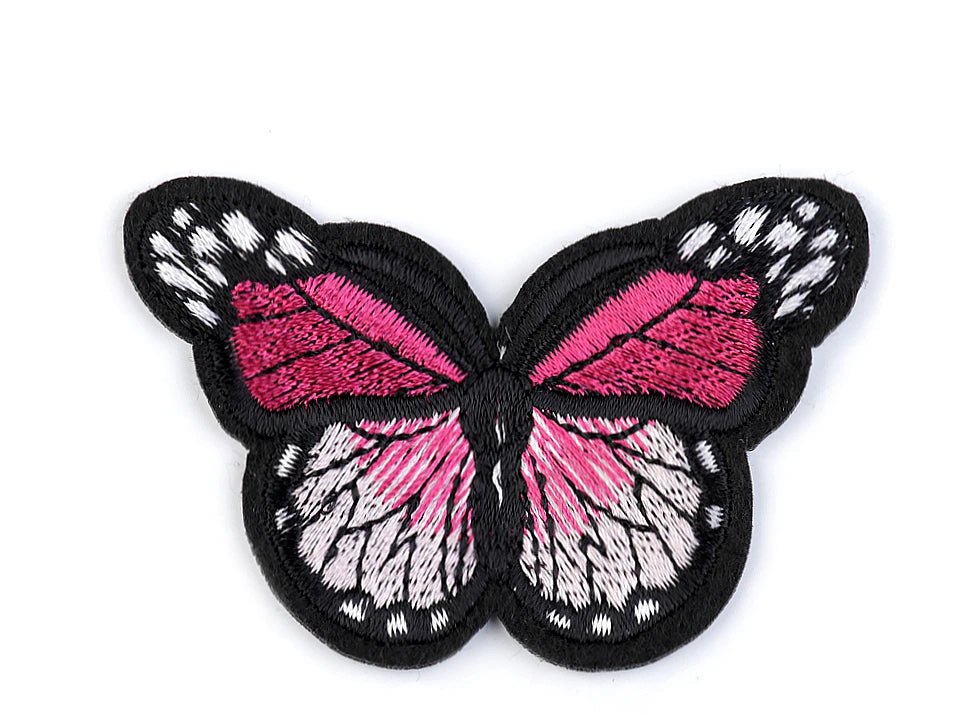 Iron-on patch Butterfly | 4,8 × 7 cm | assorted shades