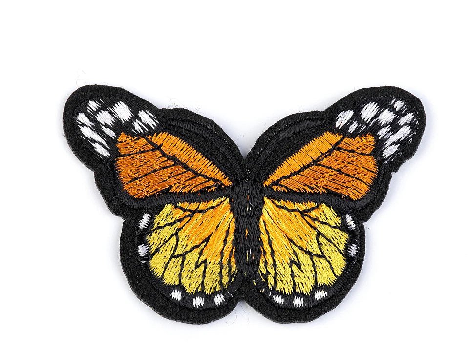 Iron-on patch Butterfly | 4,8 × 7 cm | various shades