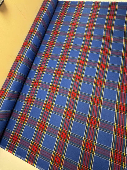 Italian tweed checked fabric | 76% polyamide | 15% wool | 9% cotton | 290 g/m² | 150 cm