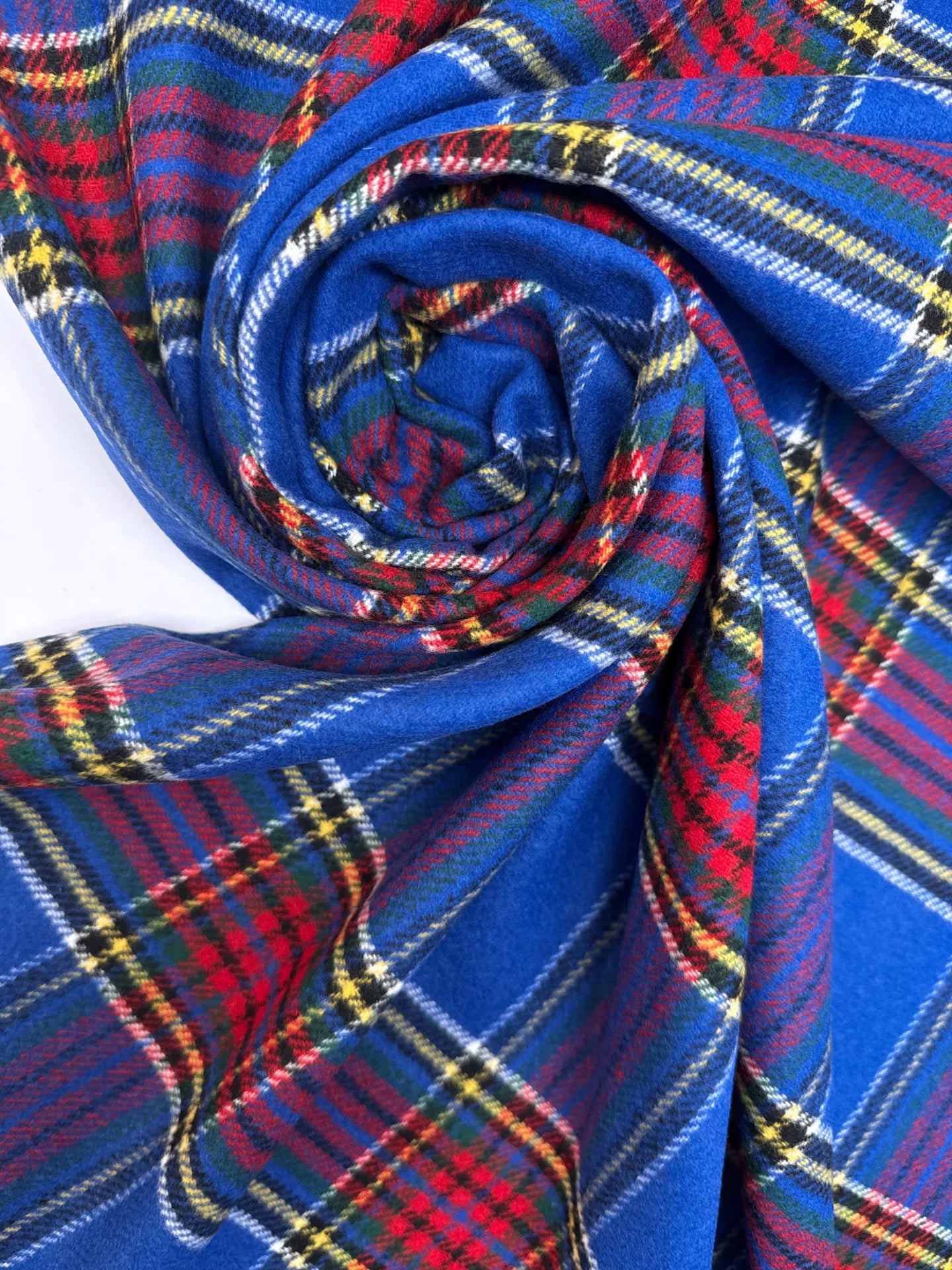 Italian tweed check fabric | 76% polyamide | 15% wool | 9% cotton | 290 g/m² | 150 cm