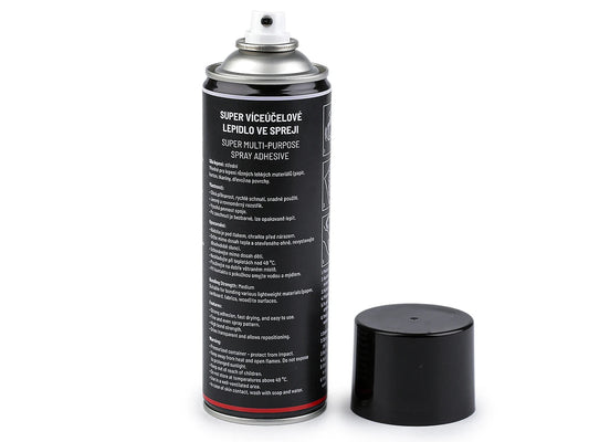Image with extra-strong spray adhesive for bonding various lightweight materials – available at Charlotte's Fabrics
