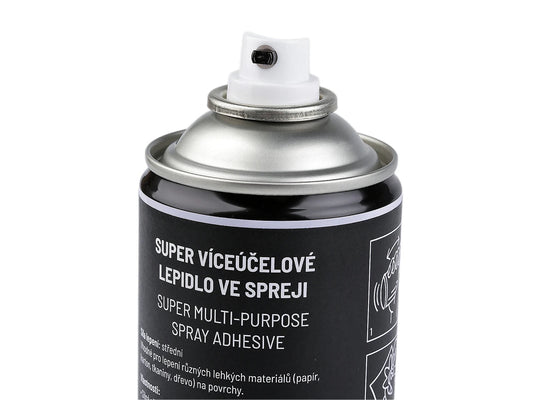 Image of extra-strong spray adhesive for bonding various lightweight materials. – available at Charlotte's Fabrics