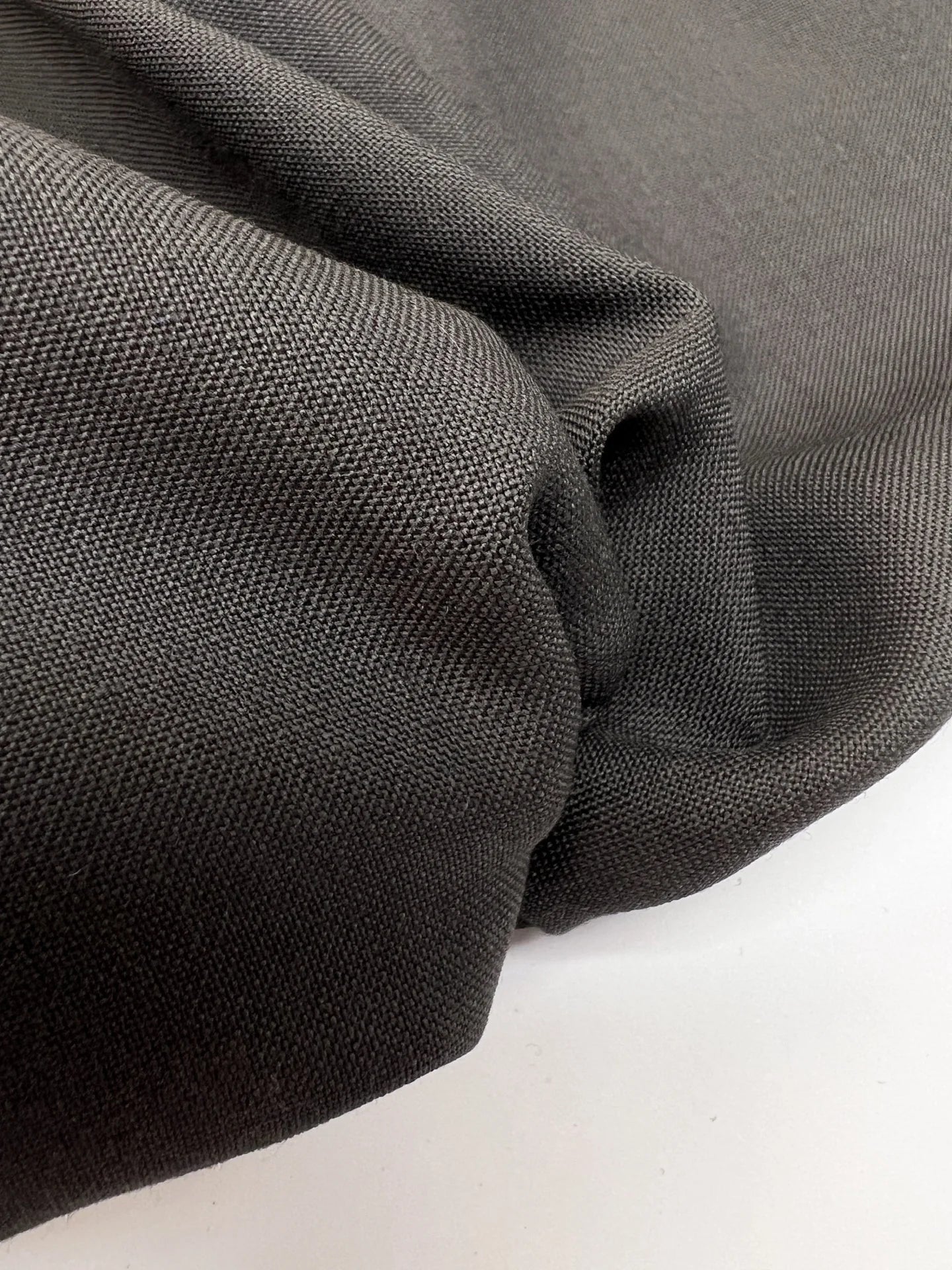 Image of Italian 100% wool fabric grey 150 g/m2 – available at Šarlotes audumi