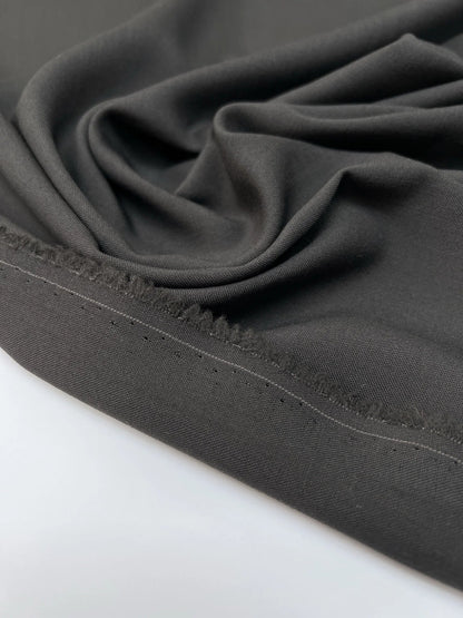 Image of Italian 100% wool fabric, grey, 150 g/m2 – available at Šarlotes audumi