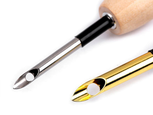 Obraz z igłą do haftu z drewnianym uchwytem (pusta) punch needle Ø3,5 mm / Ø5 mm – dostępna w Šarlotes audumi