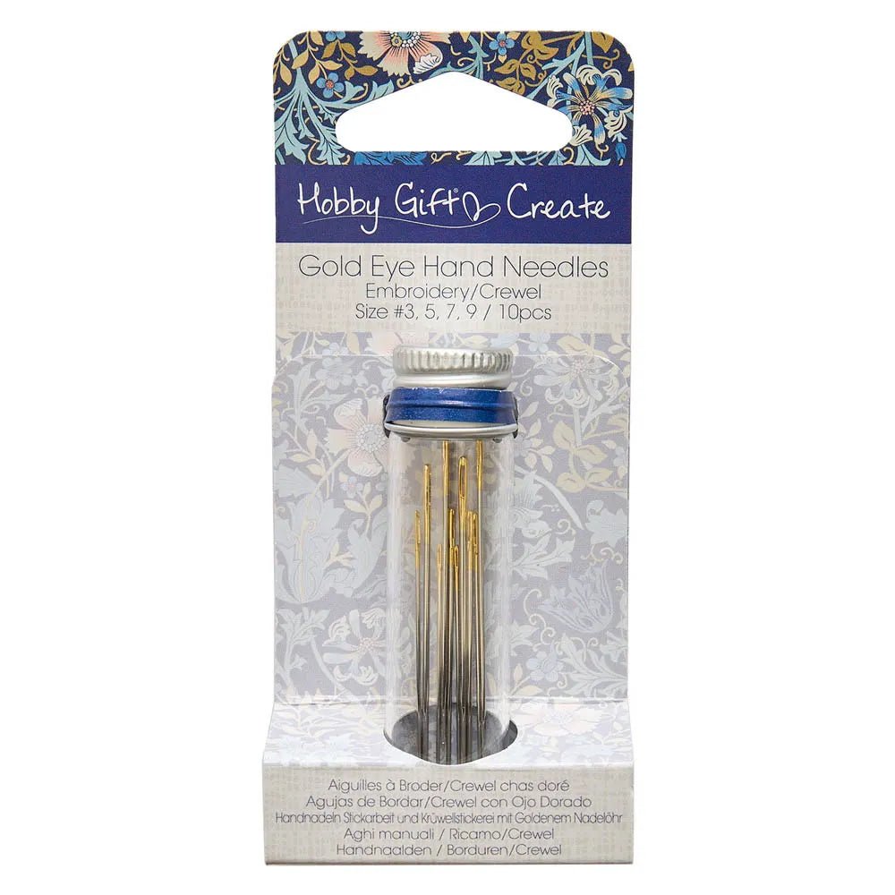 Image of a crewel embroidery needle set, assorted sizes, Hobby Gift – available at Šarlotes audumi