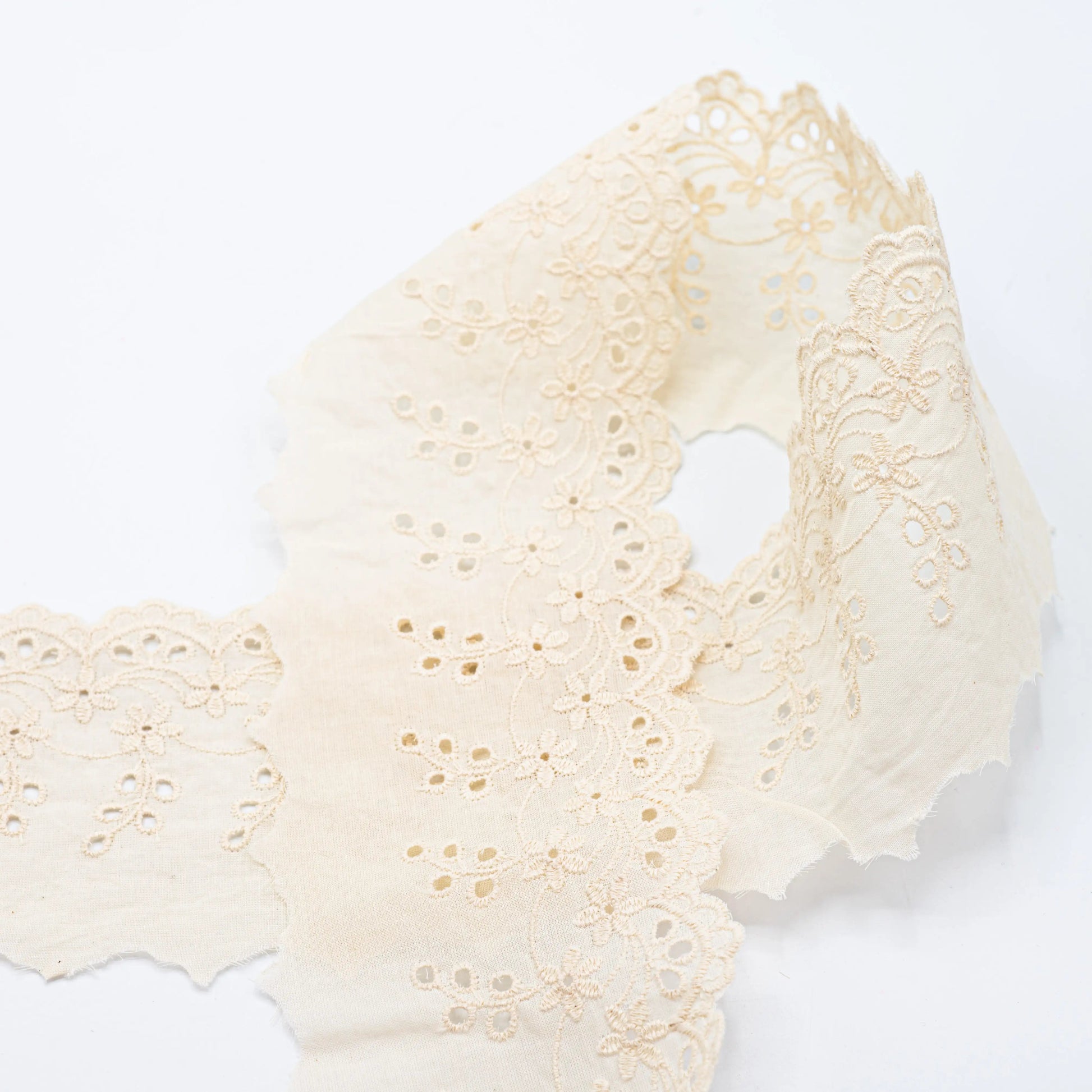 alt
Image with embroidered cotton lace 8 cm - cream – available at Charlotte’s Fabrics