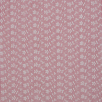 Image with Embroidered cotton fabric - floral motif with lines 120 g/m² – available at Charlotte's Fabrics