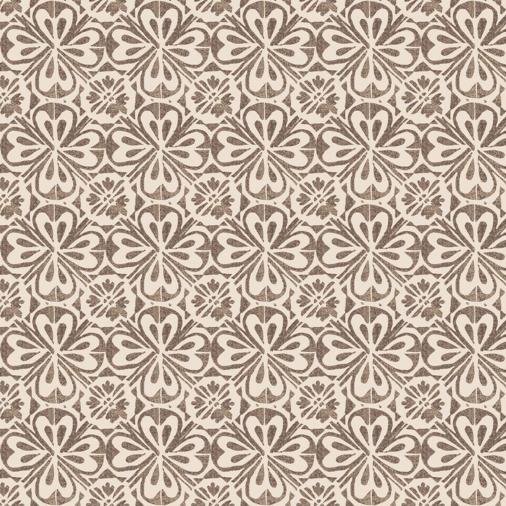 canvas fabric - beige-gray pattern 225 g/m²
