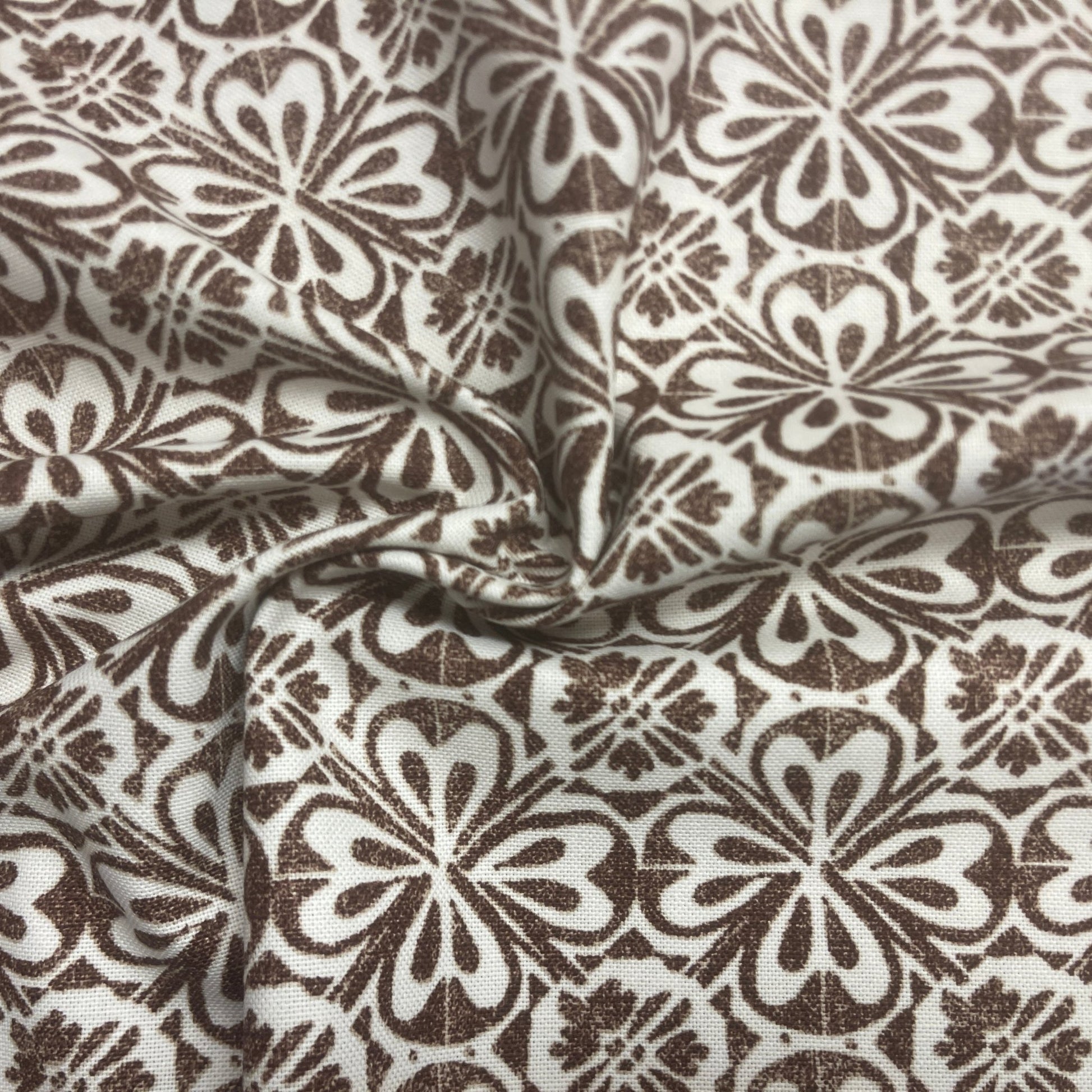 canvas fabric-brown pattern 225 g/m²