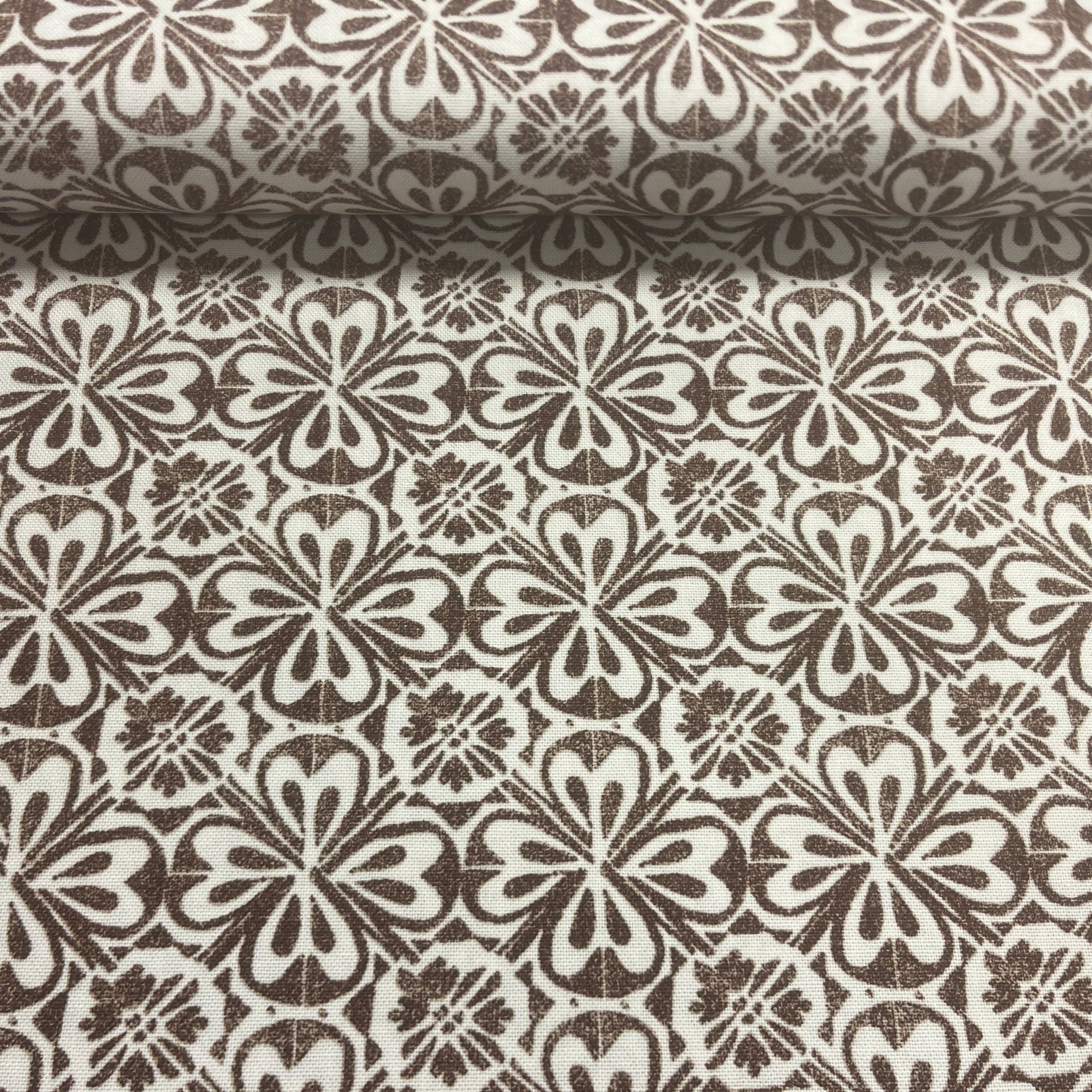 canvas fabric-brown pattern 225 g/m²